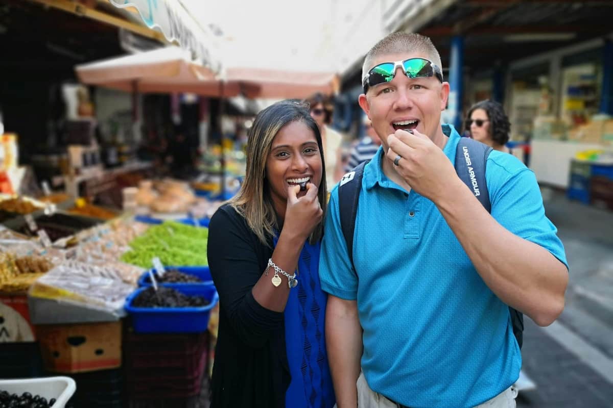 Tasting olives