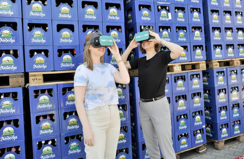 VR experience flight over Andechs