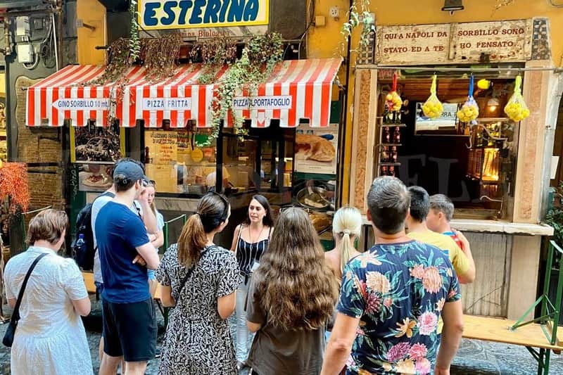 Just before trying the Pizza fritta!