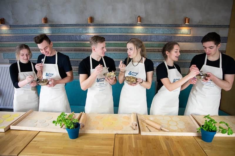 Polish dumplings cooking class