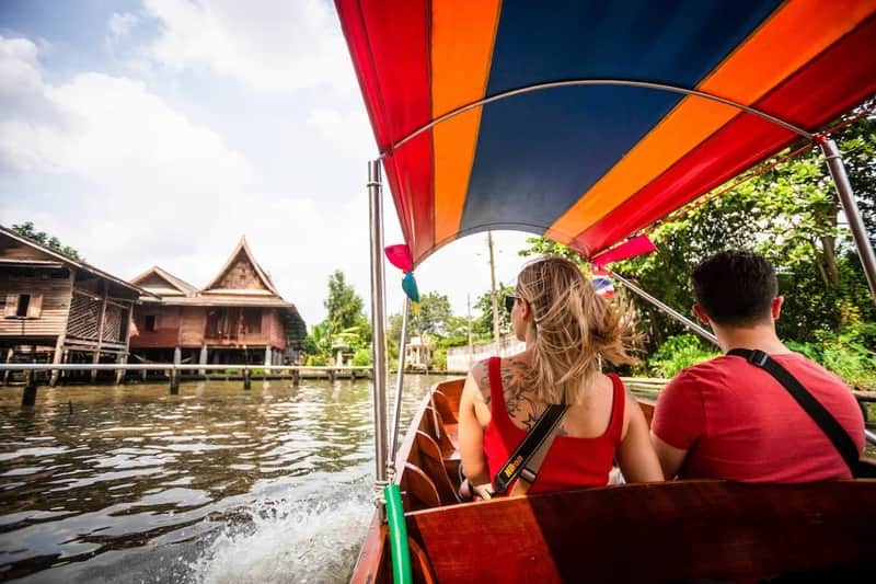 Bangkok: Private Floating Market Tour + Boat Ride + Transfers Boat trip along the canal