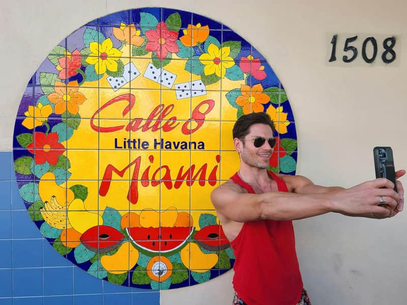 Taking selfie in Little Havana