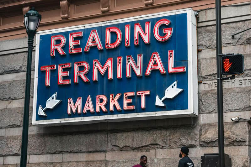 Reading Terminal Market outside sign